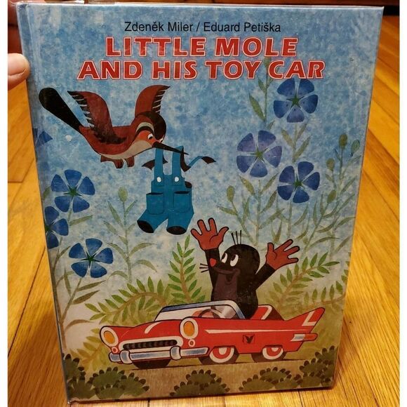 LITTLE MOLE AND HIS TOY CAR Book By Zdenek Miler Petiska - Picture 1 of 4